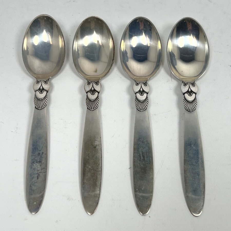 Georg Jensen Cactus Sterling, 1930 flatware