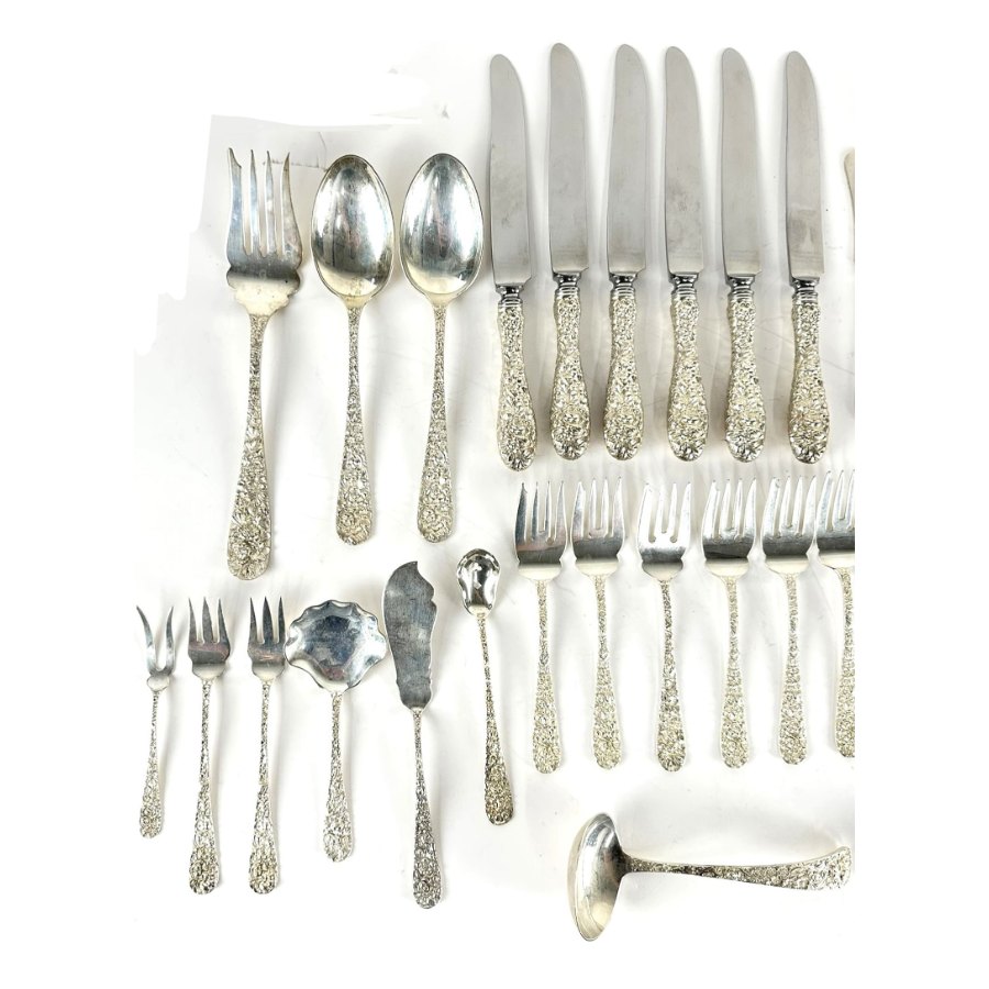 Stieff Repousse Sterling, 1828, Monograms hallmark