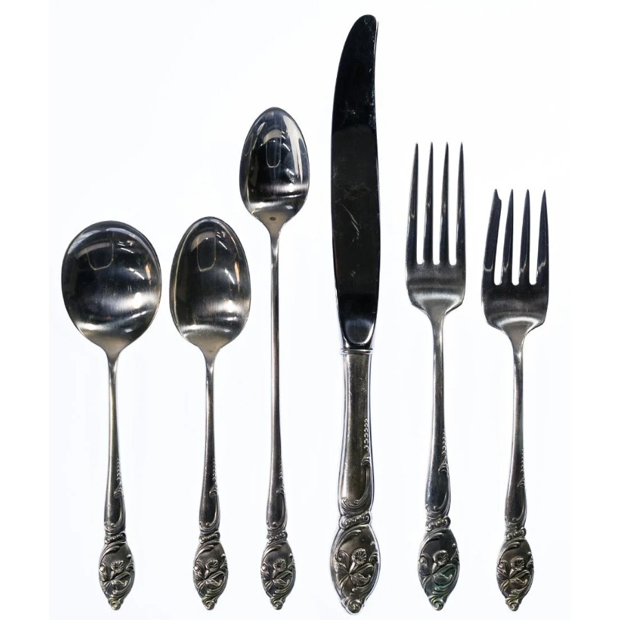 Westmorland Enchanting Orchid Sterling, 1950 flatware