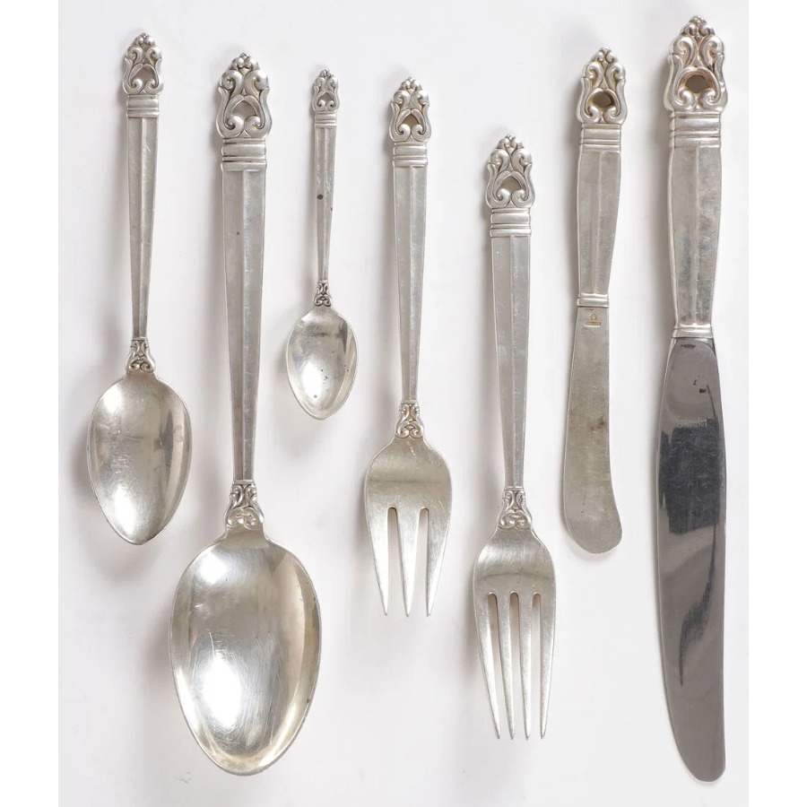 International Silver Royal Danish Sterling, 1939 flatware